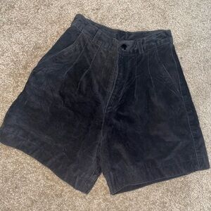 Vintage 100% leather suede shorts